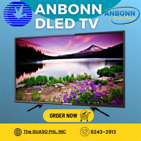 32''LED TV ANBONN WITH FREE SMART BOX .